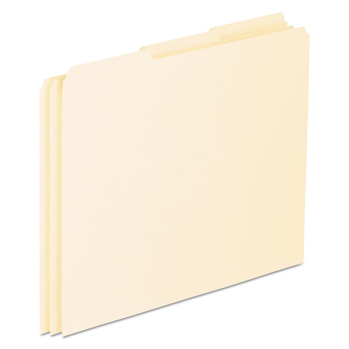 Pendaflex Blank Top Tab File Guides, 1/3-Cut Top Tab, Blank, 8.5 x 11, Manila, 100/Box