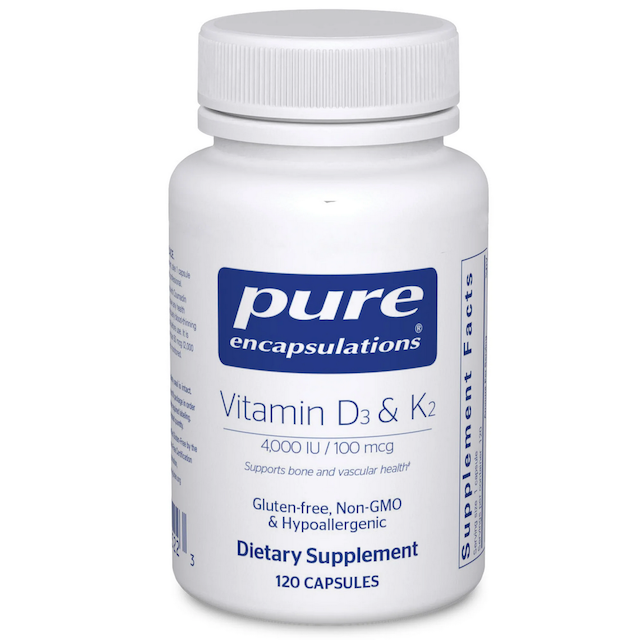 Pure Encapsulations Vitamin D3 & K2 100/100 Mcg by Pasteur Pharmacy