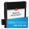 Oxford At Hand Note Card Case, Holds 25 3 x 5 Cards, 5.5 x 3.75 x 5.33, Poly, Black