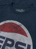 Pepsi Classic Logo T-Shirt - Navy by Tee Luv