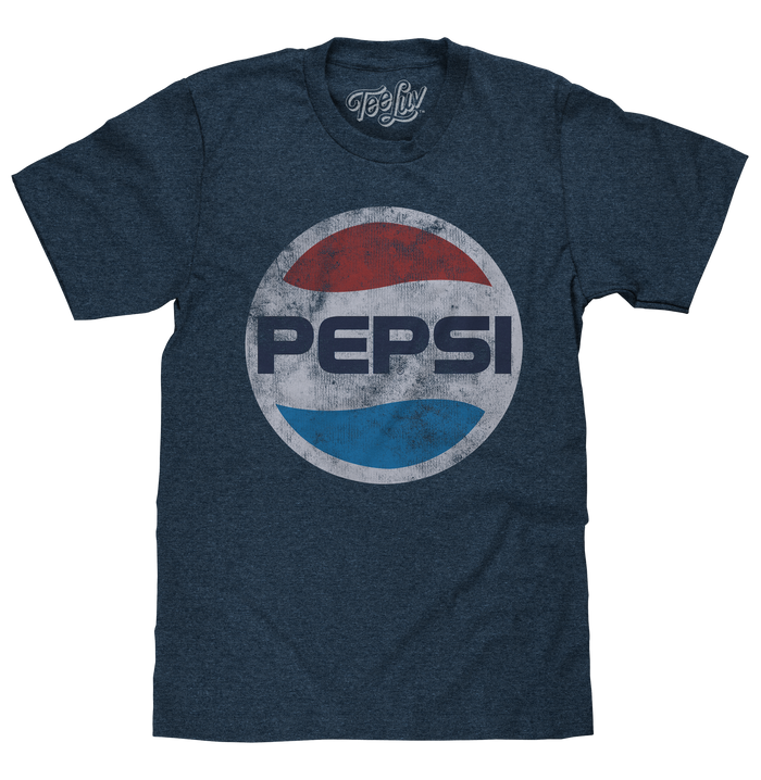 Pepsi Classic Logo T-Shirt - Navy by Tee Luv