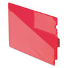 Pendaflex Colored Poly Out Guides with Center Tab, 1/3-Cut End Tab, Out, 8.5 x 11, Red, 50/Box