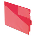 Pendaflex Colored Poly Out Guides with Center Tab, 1/3-Cut End Tab, Out, 8.5 x 11, Red, 50/Box