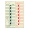 TOPS Time Clock Cards, Replacement for CH-107-2, Two Sides, 3.5 x 9, 500/Box