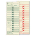 TOPS Time Clock Cards, Replacement for CH-107-2, Two Sides, 3.5 x 9, 500/Box