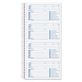 TOPS Spiralbound Message Book, Two-Part Carbonless, 2.75 x 5, 4/Page, 200 Forms