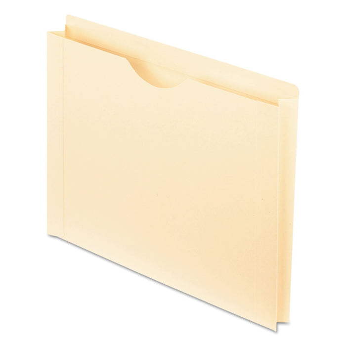 Pendaflex Manila Reinforced File Jackets, 2-Ply Straight Tab, Letter Size, Manila, 50/Box