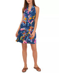 1.STATE Women's Printed Sleeveless Tiered Swim-Dress Cover-Up by Vanessa Jane