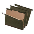 Pendaflex SureHook Reinforced Hanging Divider Folders, 1 Divider, Letter Size, Green, 10/Box