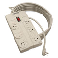 Tripp Lite Protect It! Surge Protector, 8 AC Outlets, 25 ft Cord, 1,440 J, Light Gray