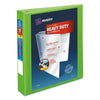 Avery Heavy-Duty View Binder with DuraHinge and One Touch EZD Rings, 3 Rings, 1.5" Capacity, 11 x 8.5, Chartreuse