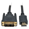 Tripp Lite HDMI to DVI-D Cable, Digital Monitor Adapter Cable (M/M), 10 ft, Black