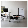 Safco Impromptu Magnetic Whiteboard Collaboration Screen, 42w x 21.5d x 72h, Black/White