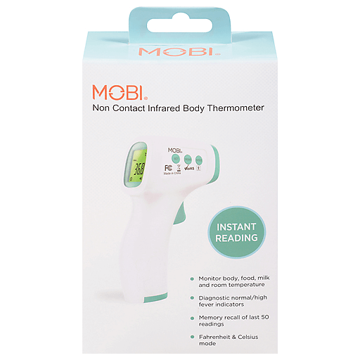 Mobi 70113 Non-Contact Forehead Thermometer With Fever Indicators And Object Mode by Pasteur Pharmacy
