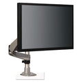 3M Dual Monitor Swivel Arm, 360 Degree Rotation, +15 Degree/-90 Degree Tilt, 180 Degree Pan, Black/Gray, Supports 30 lb