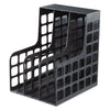 Pendaflex Plastic Magazine File, Two Snap-In Dividers, 9 x 10.63 x 12, Black
