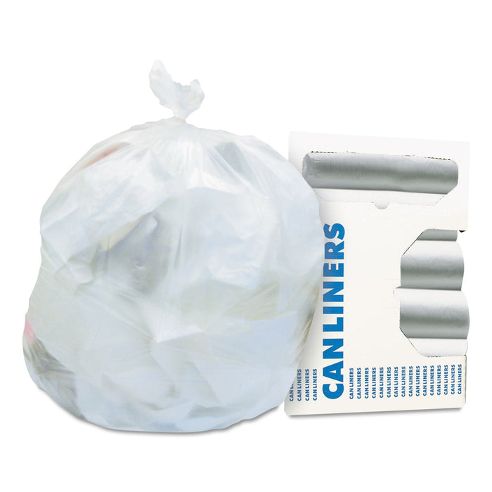 Heritage High-Density Waste Can Liners, 16 gal, 6 microns, 24" x 33", Natural, 1,000/Carton