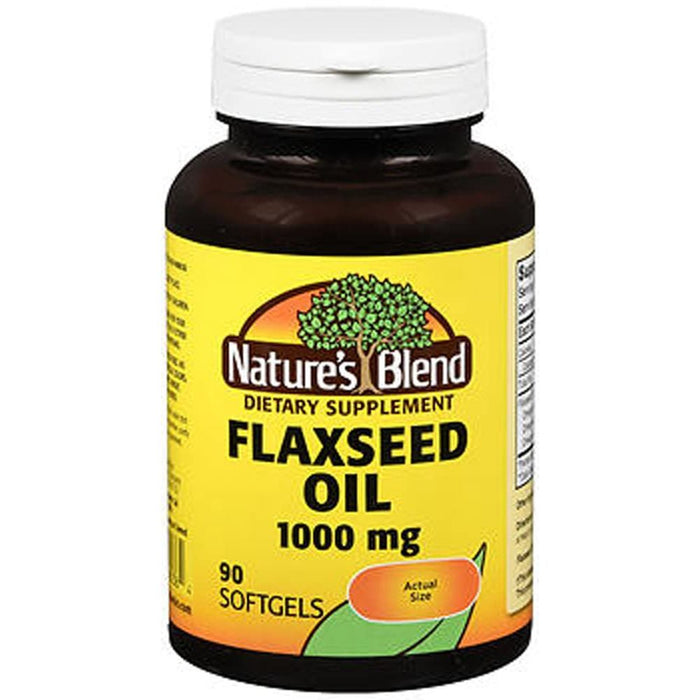 Nature's Blend Flaxseed Oil 1000 mg – 90 Quick Release Softgels by Pasteur Pharmacy