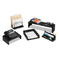 Fellowes Designer Suites Desktop Organizer, 7 Compartments, Plastic, 11.13 x 5 x 3.78, Black Pearl