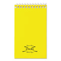 National Paper Blanc Xtreme White Wirebound Memo Pads, Narrow Rule, Randomly Assorted Cover Colors, 60 White 3 x 5 Sheets