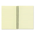 National Single-Subject Wirebound Notebooks, 1 Subject, Narrow Rule, Brown Cover, 8.25 x 6.88, 80 Eye-Ease Green Sheets