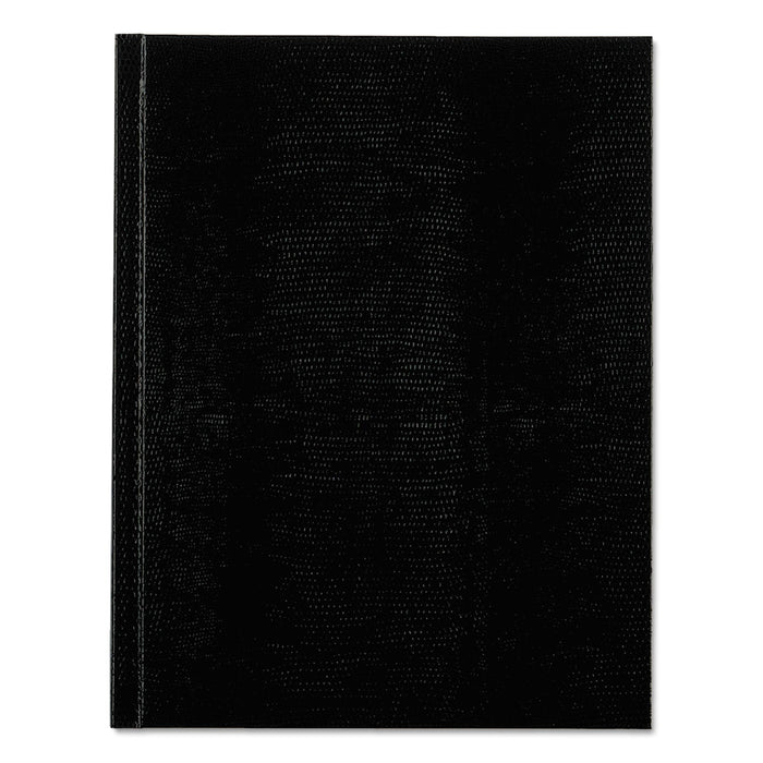 Blueline Executive Notebook, 1 Subject, Medium/College Rule, Black Cover, 9.25 x 7.25, 150 Sheets