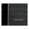 National Hardcover Visitor Register Book, Black Cover, 9.78 x 8.5 Sheets, 128 Sheets/Book