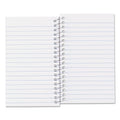 National Paper Blanc Xtreme White Wirebound Memo Books, Narrow Rule, Randomly Assorted Covers, 5 x 3, 60 Sheets
