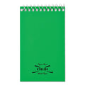 National Paper Blanc Xtreme White Wirebound Memo Pads, Narrow Rule, Randomly Assorted Cover Colors, 60 White 3 x 5 Sheets