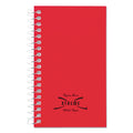 National Paper Blanc Xtreme White Wirebound Memo Books, Narrow Rule, Randomly Assorted Covers, 5 x 3, 60 Sheets
