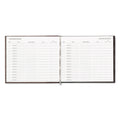 National Hardcover Visitor Register Book, Burgundy Cover, 9.78 x 8.5 Sheets, 128 Sheets/Book