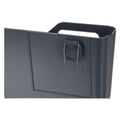 Universal Recycled Plastic Cubicle Single File Pocket, Cubicle Pins Mount, 13.5 x 3 x 7, Charcoal