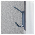Universal Recycled Cubicle Double Coat Hook, Plastic, Charcoal