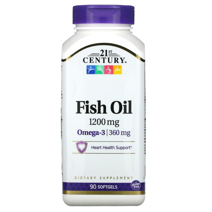 21st Century Fish Oil 1200 mg – Maximum Strength Softgels by Pasteur Pharmacy