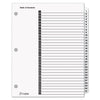 Cardinal OneStep Printable Table of Contents and Dividers, 31-Tab, 1 to 31, 11 x 8.5, White, White Tabs, 1 Set