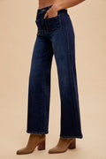 Stretch Front Two Pocket High Rise Flare Jean by Boutique 23