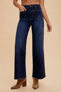 Stretch Front Two Pocket High Rise Flare Jean by Boutique 23