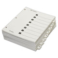 Cardinal QuickStep OneStep Printable Table of Contents and Dividers, 8-Tab, 1 to 8, 11 x 8.5, White, White Tabs, 24 Sets