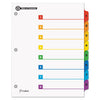 Cardinal OneStep 100% Recycled Printable Table of Contents Dividers, 8-Tab, 1 to 8, 11 x 8.5, White, 1 Set