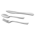 WNA Reflections Heavyweight Plastic Utensils, Fork, Silver, 7", 40/pack
