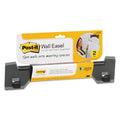 Post-it Wall Easel, Adhesive Mount, Plastic, Smoke, 2/Pack