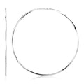 Sterling Silver Large Polished Round Hoop Earrings by Bids.com
