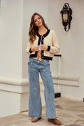 Soft Button Down Sweater Cardigan by Boutique 23