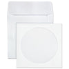 Quality Park CD/DVD Sleeves, 1 Disc Capacity, White, 100/Box
