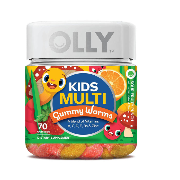 Olly Kids Sour Fruity Punch Multivitamin Gummy Worms by Pasteur Pharmacy