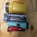 Vintage Flashlights & Lantern, Lot of 5 (Eveready, Garrity, Maglite Style) by Price Is Right Miami