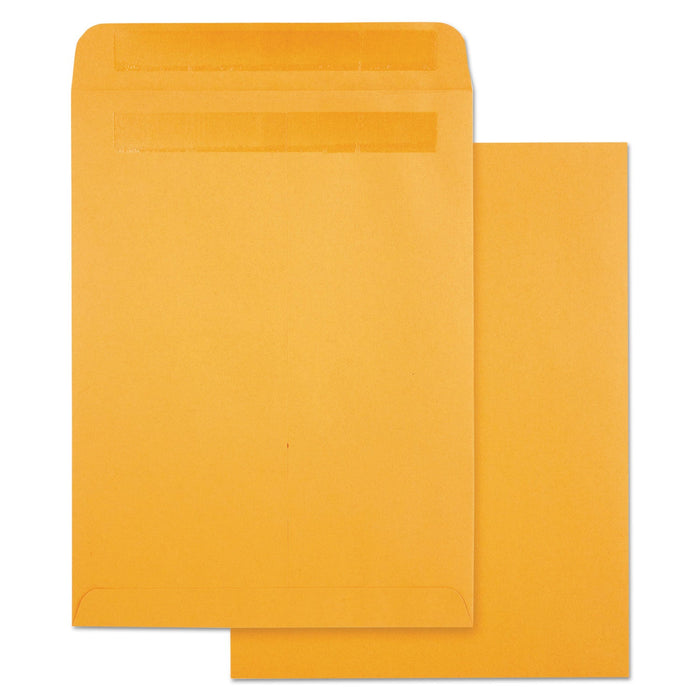 Quality Park High Bulk Self-Sealing Envelopes, #10 1/2, Cheese Blade Flap, Redi-Seal Adhesive Closure, 9 x 12, Brown Kraft, 100/Box