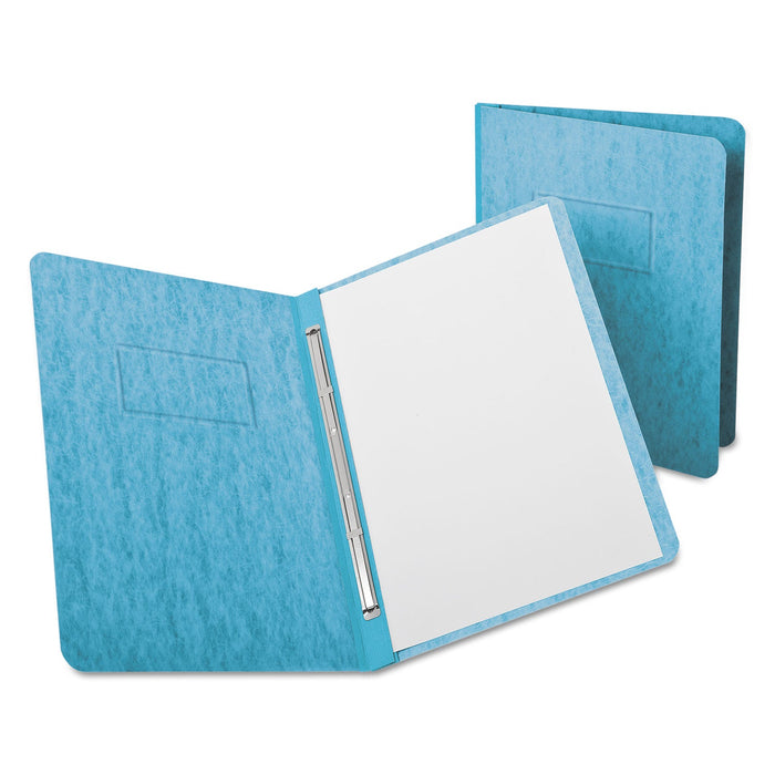 Oxford Heavyweight PressGuard and Pressboard Report Cover w/Reinforced Side Hinge, 2-Prong Fastener, 3" Cap, 8.5 x 11,  Light Blue