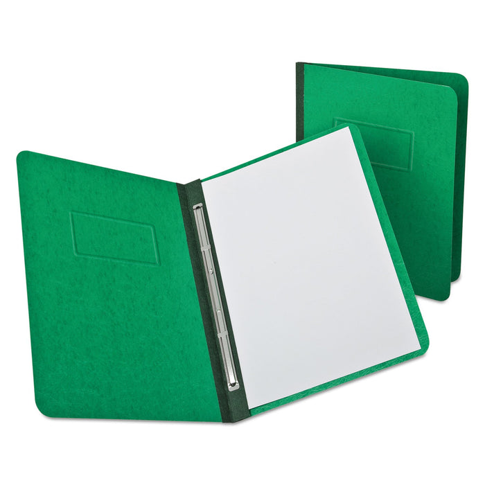 Oxford Heavyweight PressGuard and Pressboard Report Cover w/Reinforced Side Hinge, 2-Prong Fastener, 3" Cap, 8.5 x 11, Light Green