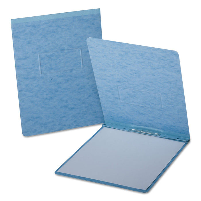Oxford PressGuard Report Cover with Reinforced Top Hinge, Two-Prong Metal Fastener, 2" Capacity, 8.5 x 11, Light Blue/Light Blue